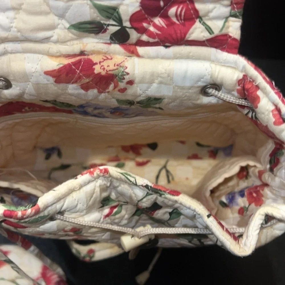 Floral Quilted Backpack